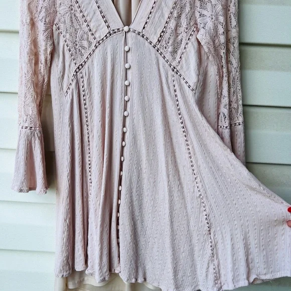 Altar’d State Bell Sleeve Babydoll Dress - Picture 3 of 10